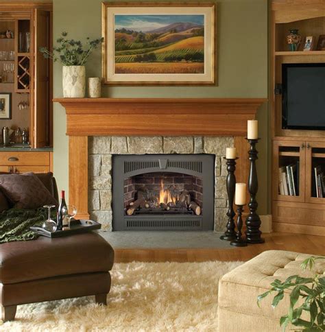 traditional gas fireplace insert